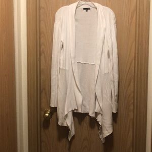 White ribbed cardigan